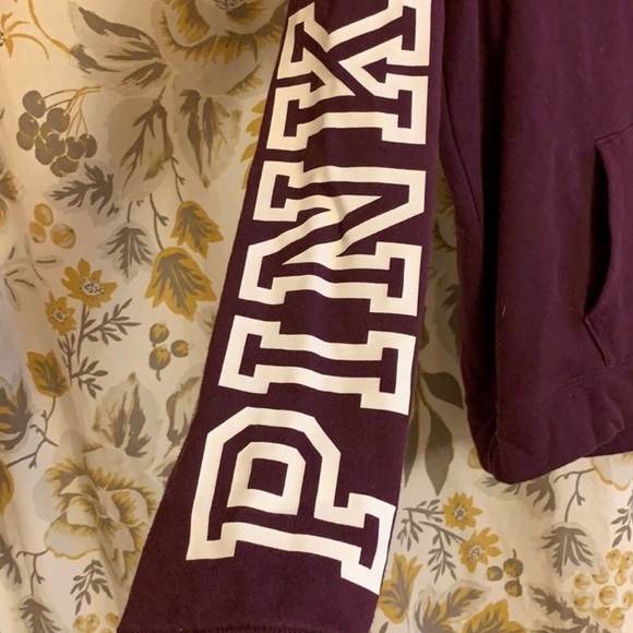 NWOT Maroon VS Pink Hoodie - Picture 2 of 2
